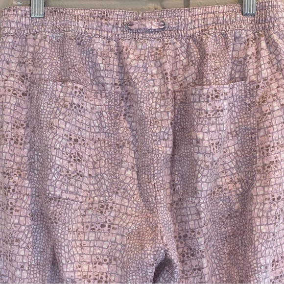 By Anthropologie Pink Lyocell Python Joggers Lounge Pants Soft Size Small S - Picture 4 of 9